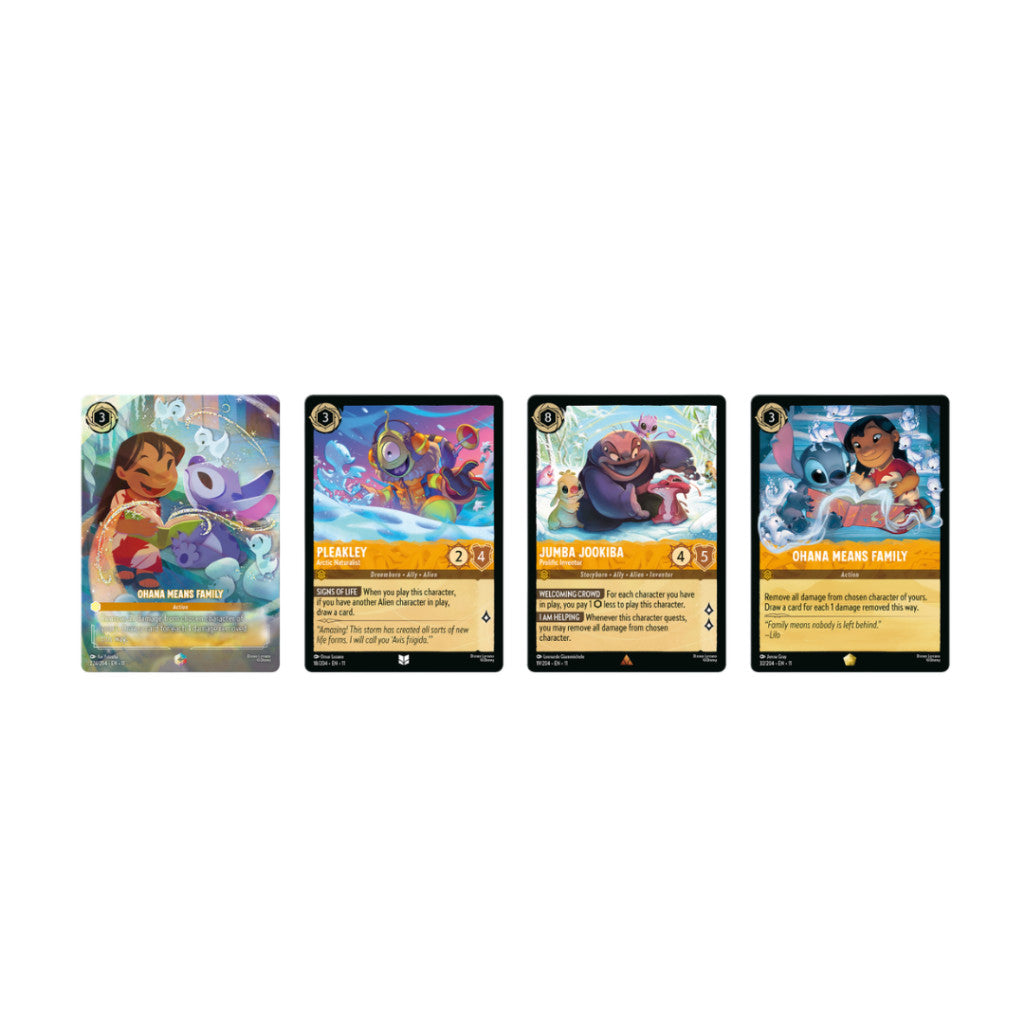 [ แยกซอง ] การ์ดเกม Disney Lorcana Winterspell Trading Card Game Booster Pack (p3)