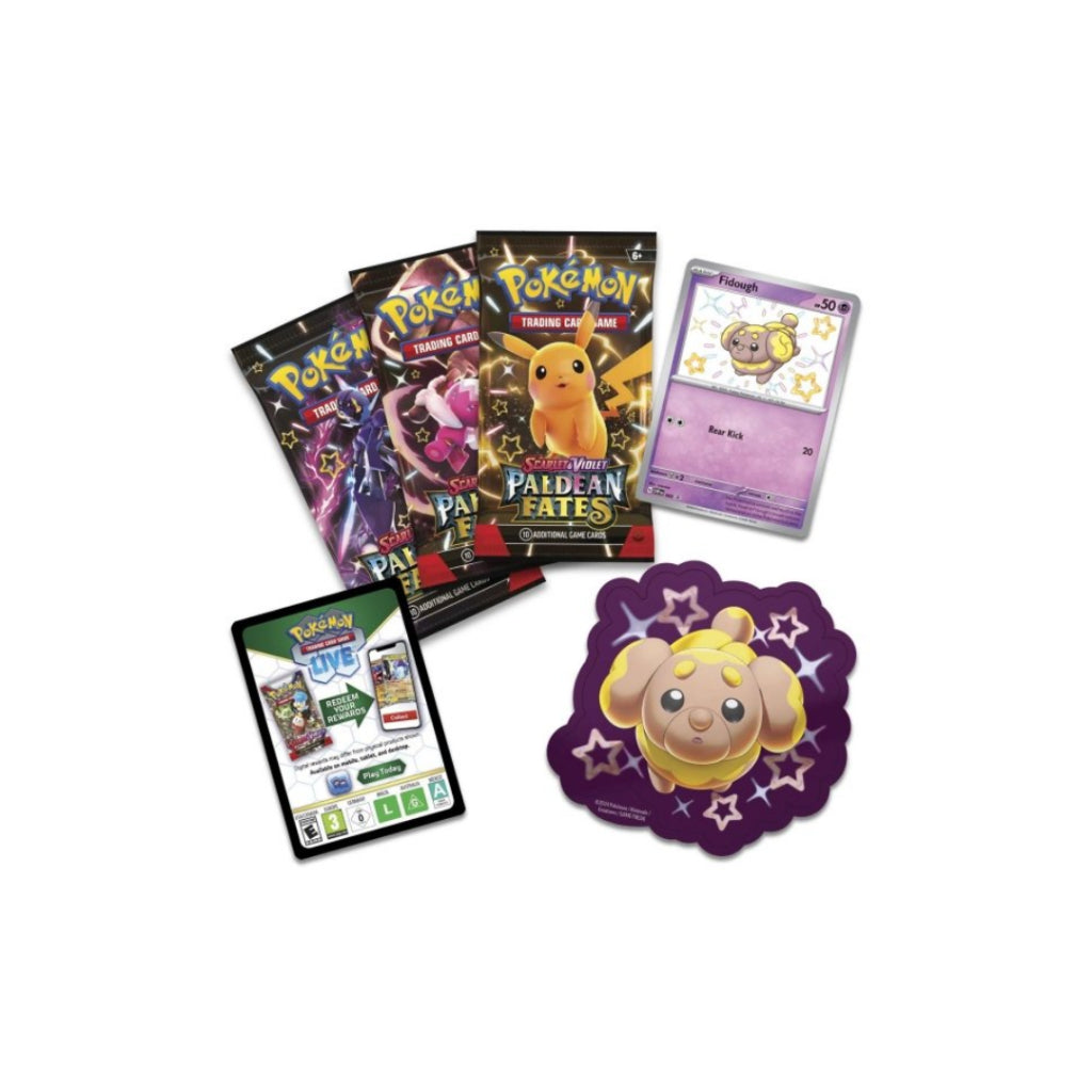 [ แยกแพ็ค ] Pokémon TCG : Scarlet & Violet-Paldean Fates Tech Sticker Collection (p3)